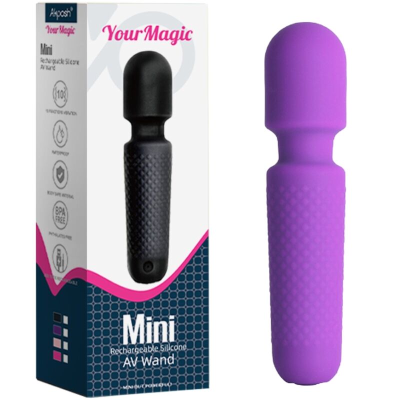 ARMONY - YOUR MAGIC RECHARGEABLE MASSAGER & VIBRATOR 10 VIBRATIONS SILICONE PURPLE