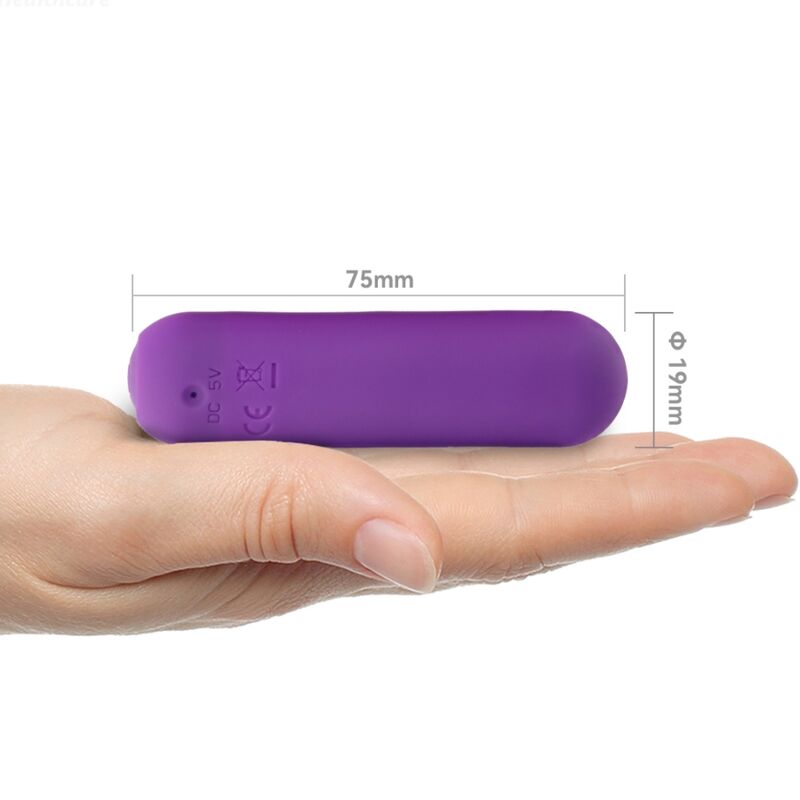 ARMONY - SPLASH HAHA SILICONE VIBRATING BULLET 10 VIBRATIONS 75 X 19 CM PURPLE