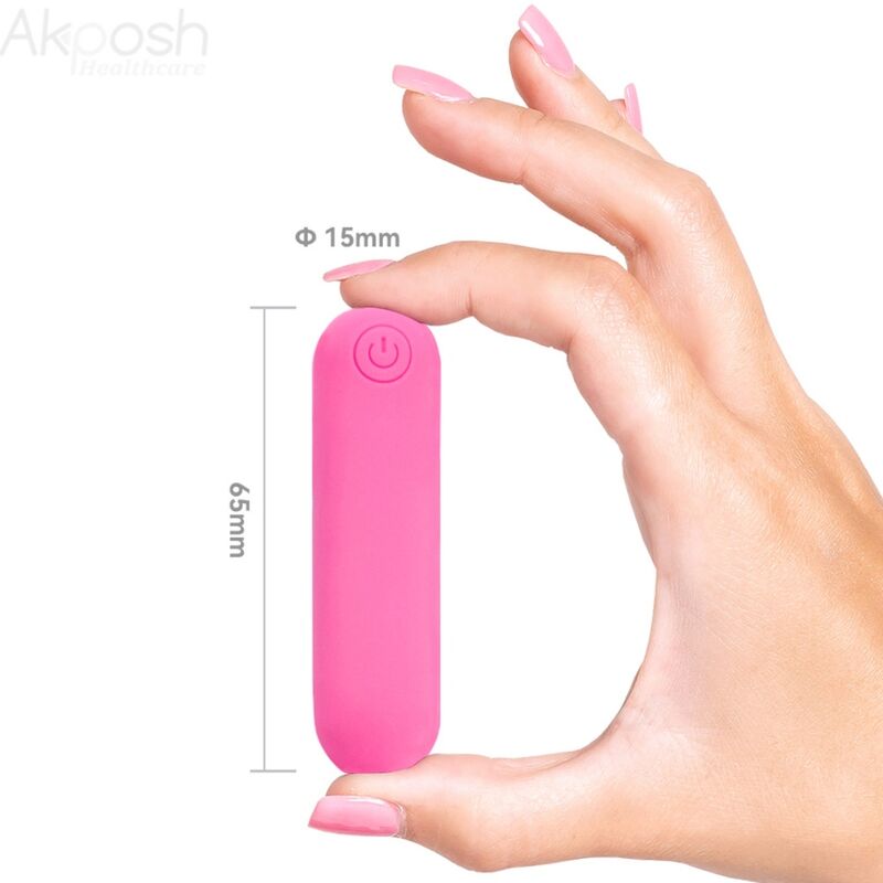 ARMONY - SPLASH JOLINE SILICONE VIBRATING BULLET REMOTE CONTROL 10 VIBRATIONS 65 X 15 CM PINK