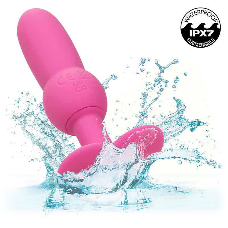 CALEXOTICS - FIRST TIME ANAL PLUG WITH BEADS 10 VIBRATIONS PINK