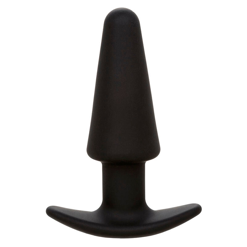CALEXOTICS - ROCK BOTTOM CONICAL ANAL PLUG 10 VIBRATIONS BLACK SILICONE