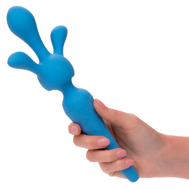 CALEXOTICS - COUTURE KIT VIBRATING WAND 10 VIBRATIONS BLUE