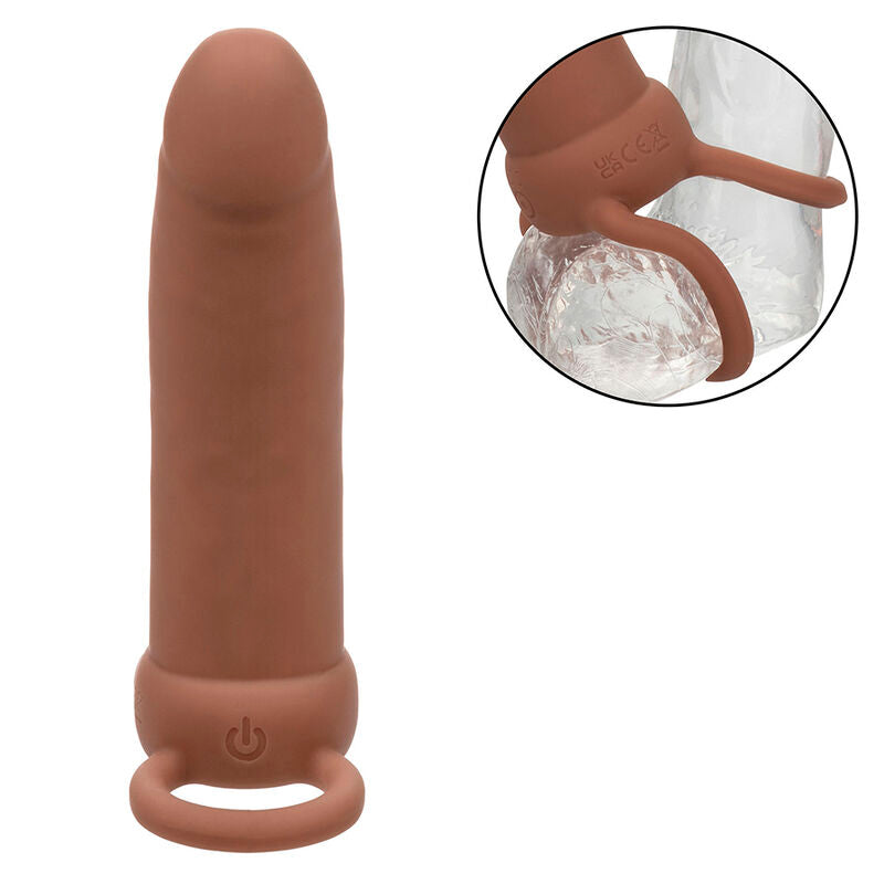 CALEXOTICS - MAXX DOUBLE PENETRATOR THICK 10 VIBRATIONS MULATTO