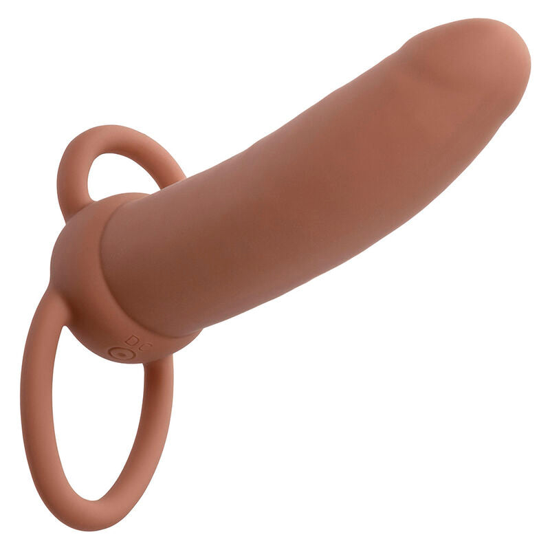 CALEXOTICS - MAXX DOUBLE PENETRATOR THICK 10 VIBRATIONS MULATTO