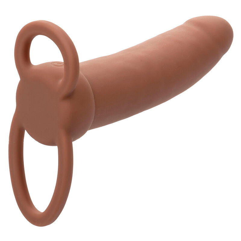 CALEXOTICS - MAXX DOUBLE PENETRATOR THICK 10 VIBRATIONS MULATTO