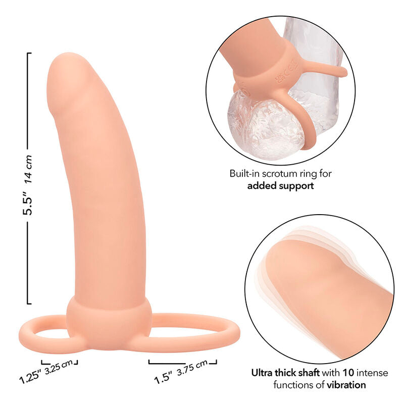 CALEXOTICS - MAXX DOUBLE THICK PENETRATOR 10 NATURAL VIBRATIONS