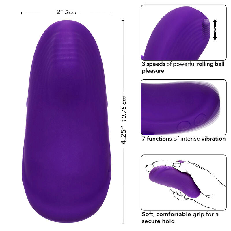 CALEXOTICS - ENVY ROLLING BALL MASSAGER 7 VIBRATIONS PURPLE