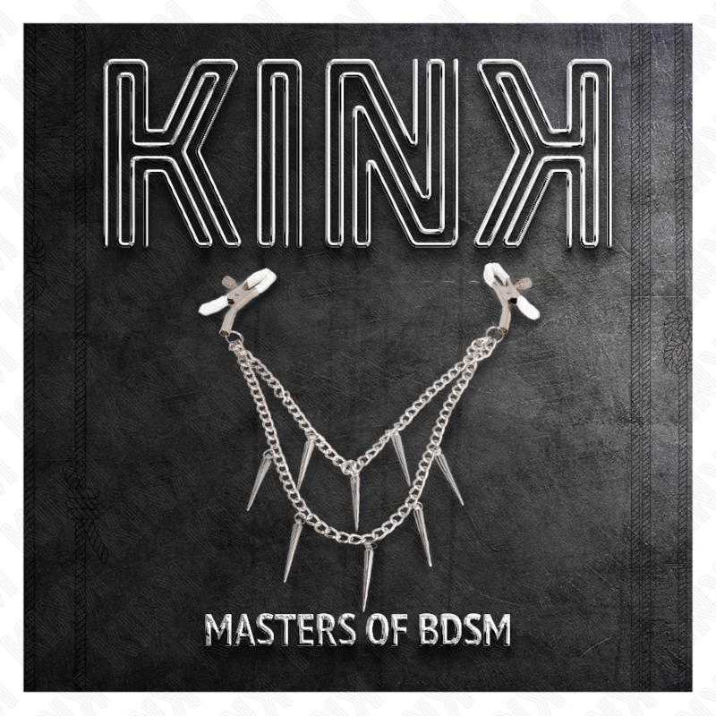 KINK - NIPPLE CLAMPS WITH SPIKED CHAIN 30 CM