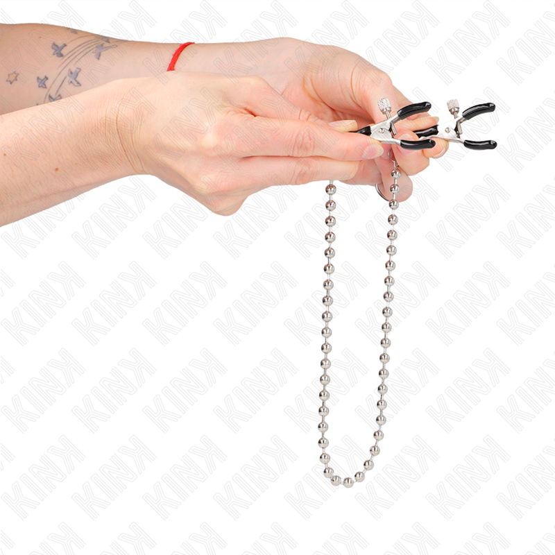 KINK - NIPPLE CLAMPS WITH BALL CHAIN 30 CM