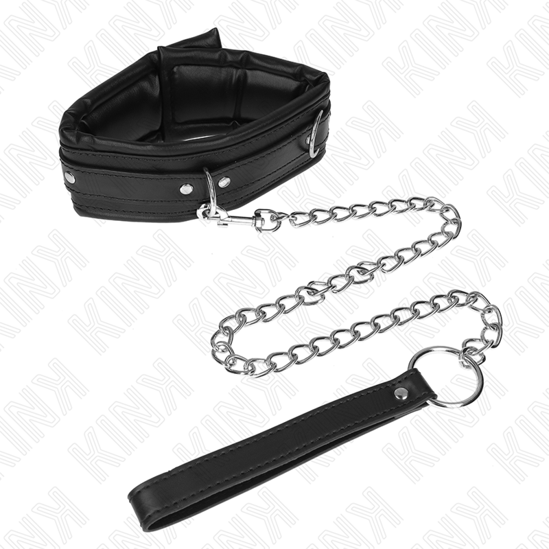 KINK - 65 CM HEAVY DUTY COLLAR WITH LEASH MODEL 4 ADJUSTABLE 36.5-50 CM