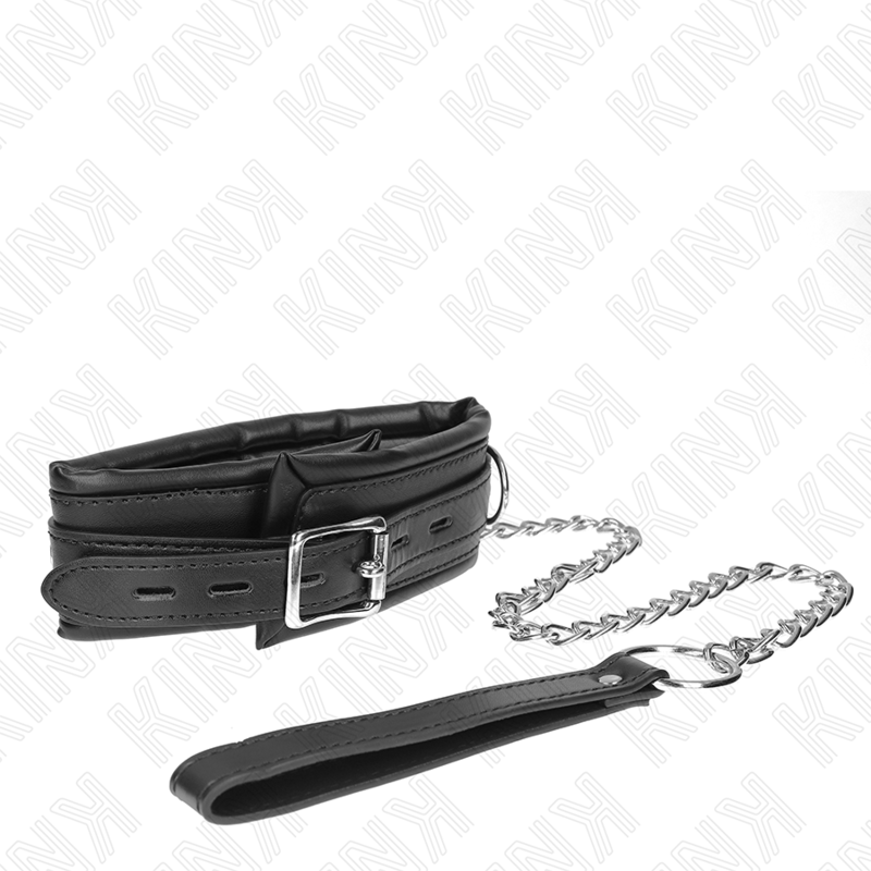 KINK - 65 CM HEAVY DUTY COLLAR WITH LEASH MODEL 4 ADJUSTABLE 36.5-50 CM