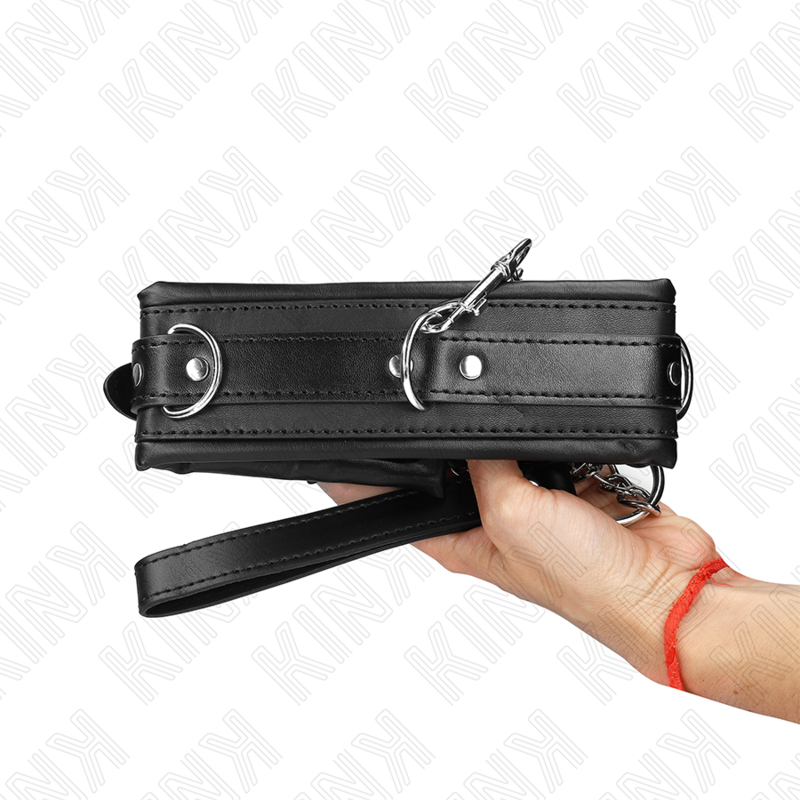 KINK - 65 CM HEAVY DUTY COLLAR WITH LEASH MODEL 4 ADJUSTABLE 36.5-50 CM