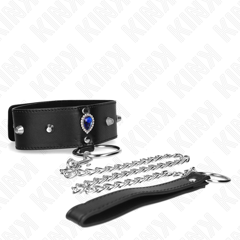 KINK - 65 CM BLUE DIAMONDS ADJUSTABLE NECKLACES 36-43 CM X 5 CM