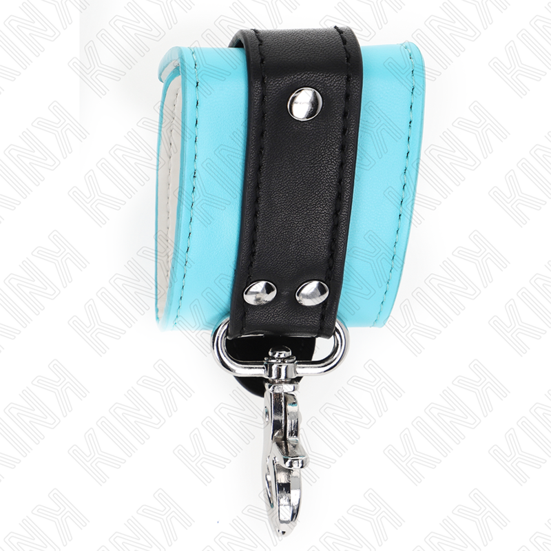 KINK - PREMIUM BLACK/BLUE ADJUSTABLE WRIST BANDS 21-28 CM X 5.5 CM
