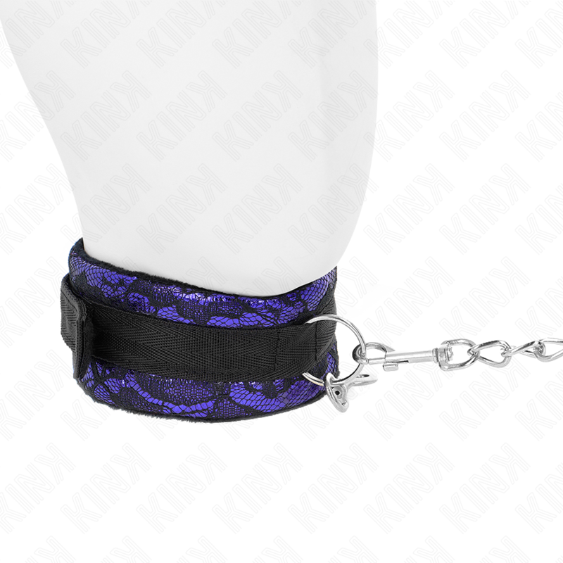 KINK - 105 CM SHORT VELVET LACE COLLAR WITH NYLON TRIM 44 X 5.5 CM