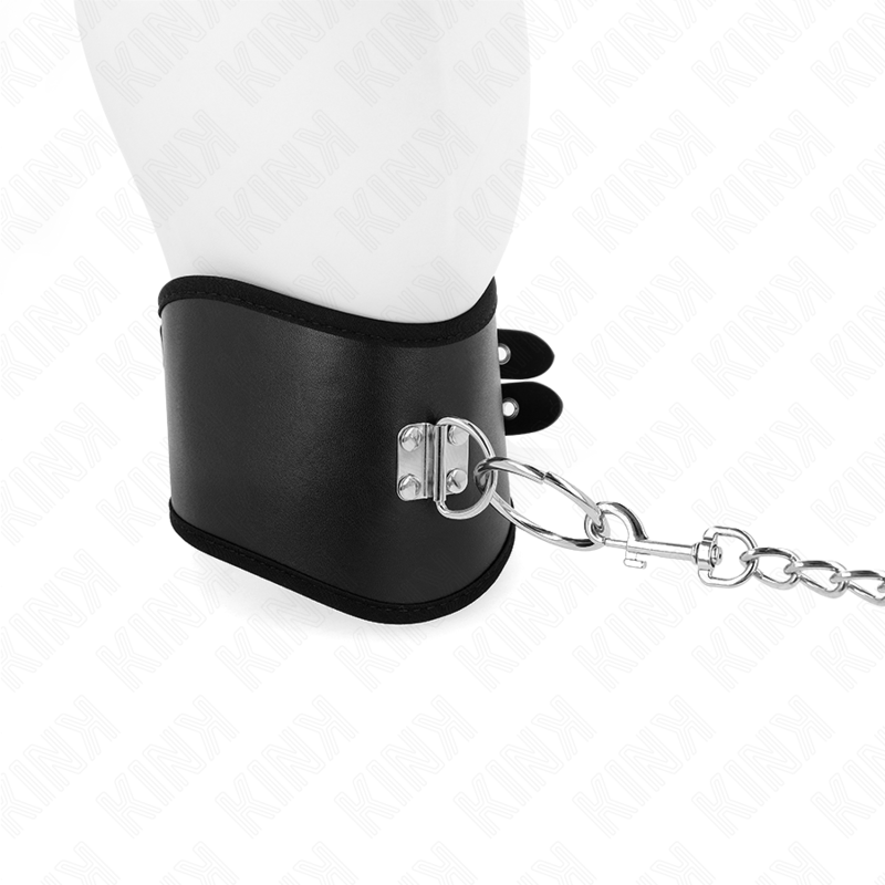 KINK - BLACK 65 CM WIDTH ADJUSTABLE 40-55 CM X 10 CM LEASH COLLAR