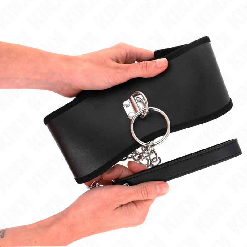 KINK - BLACK 65 CM WIDTH ADJUSTABLE 40-55 CM X 10 CM LEASH COLLAR