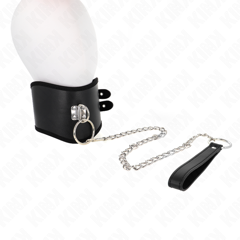 KINK - BLACK 65 CM WIDTH ADJUSTABLE 40-55 CM X 10 CM LEASH COLLAR