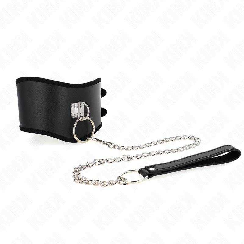 KINK - BLACK 65 CM WIDTH ADJUSTABLE 40-55 CM X 10 CM LEASH COLLAR