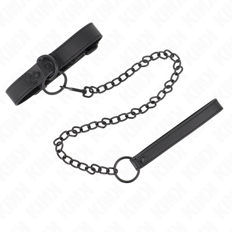 KINK - 65 CM DARK ADJUSTABLE STRAP COLLAR 37-54 CM X 3 CM