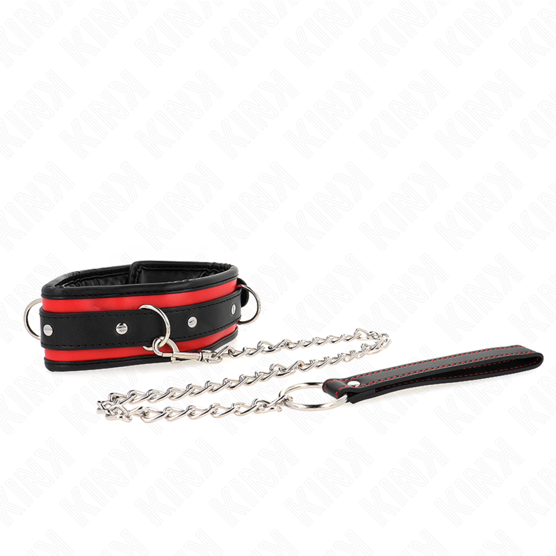 KINK - 65 CM HEAVY DUTY COLLAR WITH LEASH MODEL 2 ADJUSTABLE 36.5-50 CM