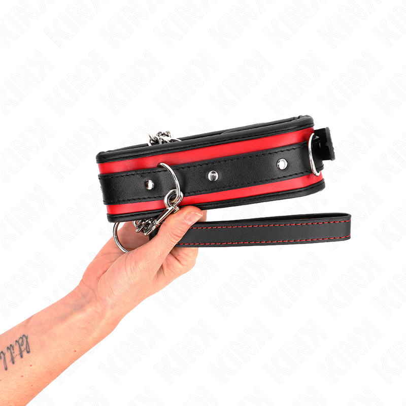 KINK - 65 CM HEAVY DUTY COLLAR WITH LEASH MODEL 2 ADJUSTABLE 36.5-50 CM