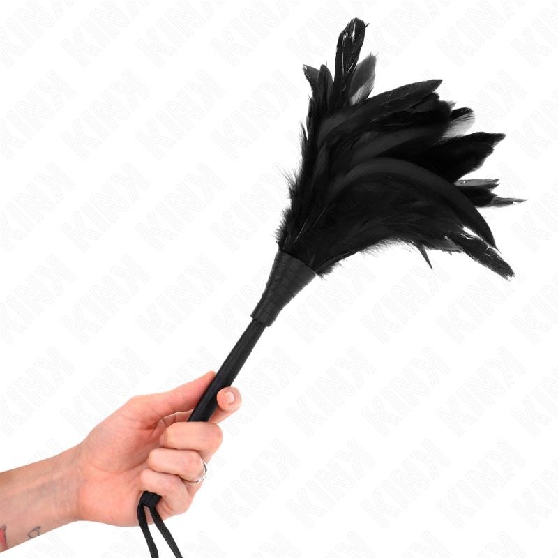 KINK - FOUET À POMPON EN SILICONE EN FORME DE ROSE DE 45 CM