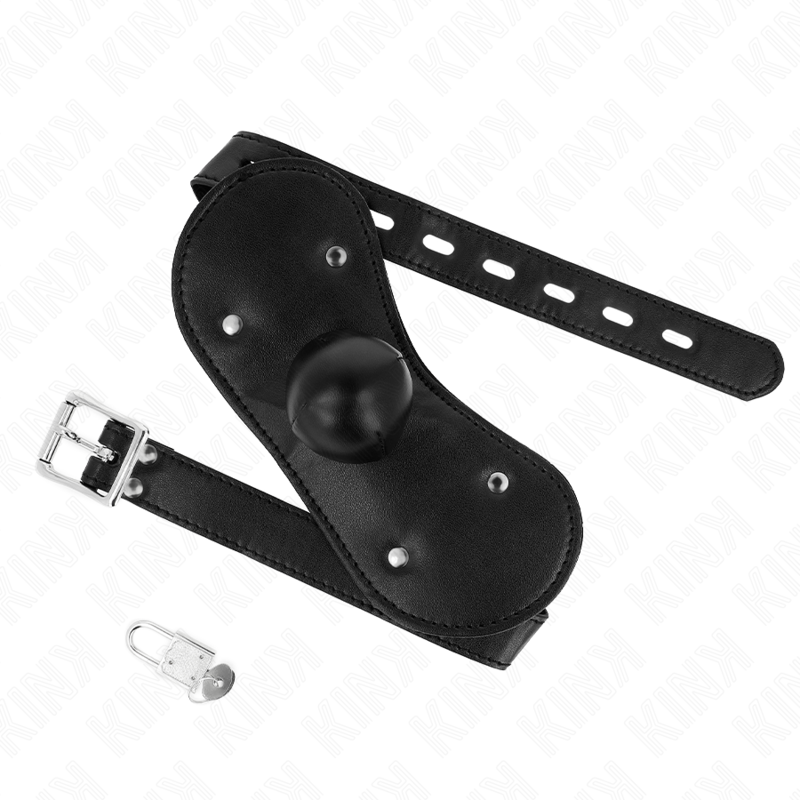 KINK - ADJUSTABLE LOCKABLE BALL GAG MOUTH MASK 42-60 CM