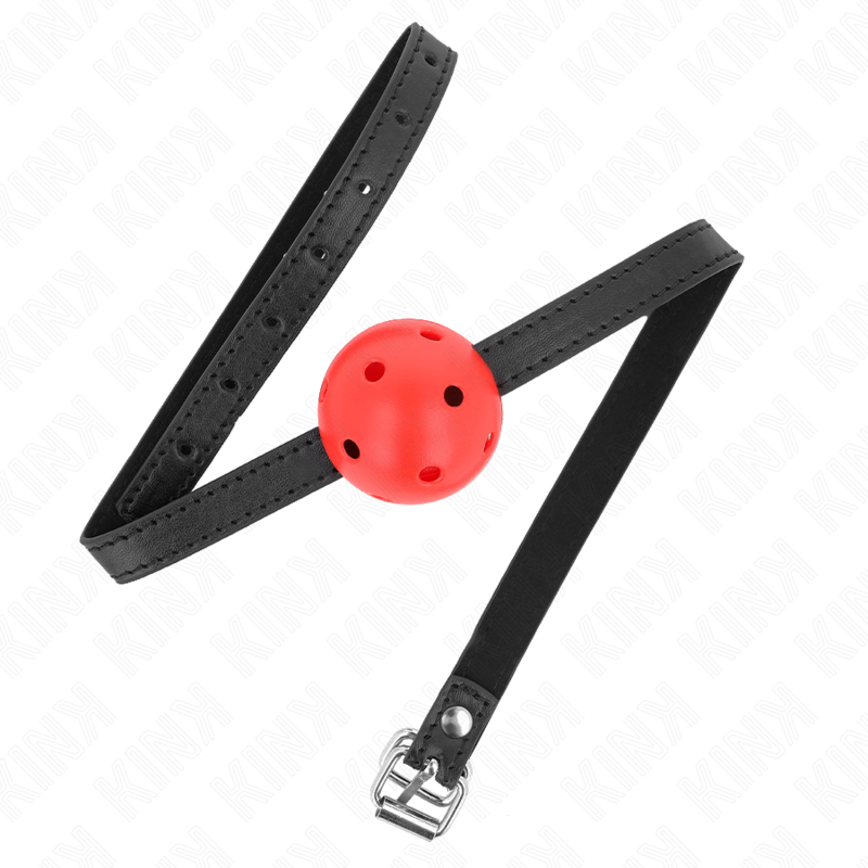 KINK - SIMPLICITY RED BALL GAG 4.5 CM BREATHABLE 62 x 1.5 CM