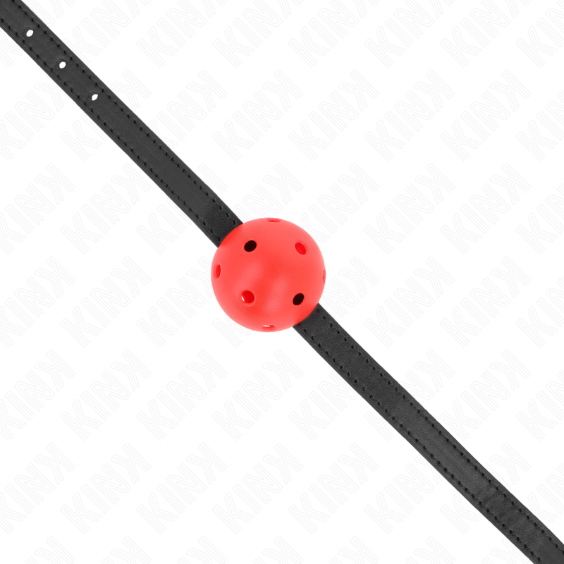 KINK - SIMPLICITY RED BALL GAG 4.5 CM BREATHABLE 62 x 1.5 CM