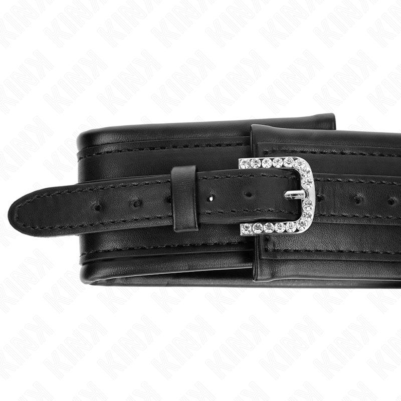 KINK - COLLAR WITH LEASH 65 CM SHINY BUCKLE 48.5 CM X 5.3 CM