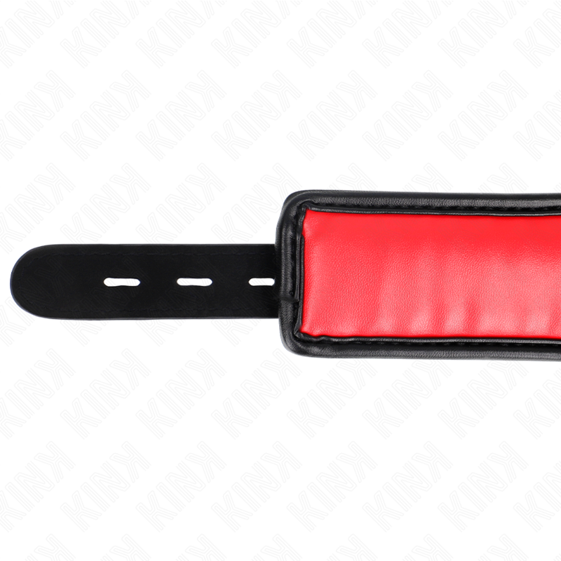 KINK - LEATHERETTE SPONGE COLLAR WITH LEASH MODEL 3 ADJUSTABLE 37-54 CM X 3 CM