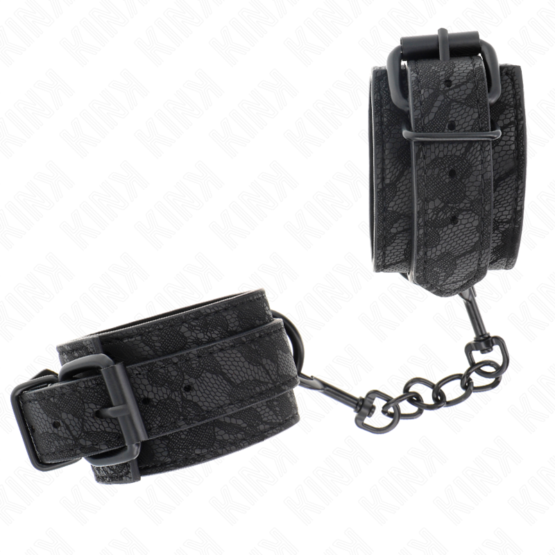 KINK - Adjustable Lace Wristbands Black 19-26 cm