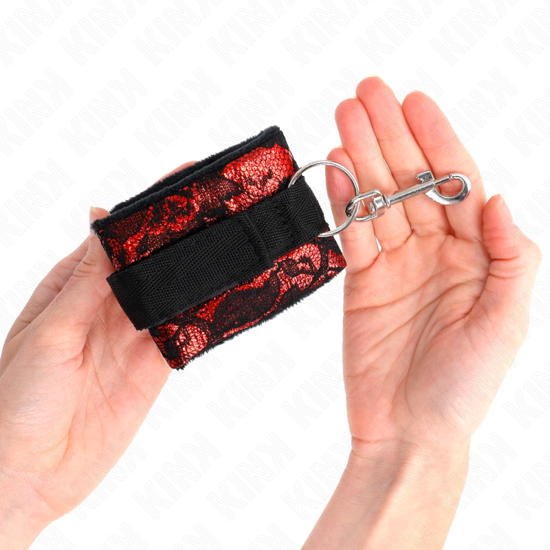 KINK - SCANDAL DESIGN WRISTBANDS RED-BLACK
