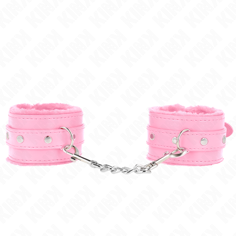 KINK - PREMIUM PINK LINED WRISTBANDS WITH ADJUSTABLE PINK STRAP 17-29 CM X 6 CM