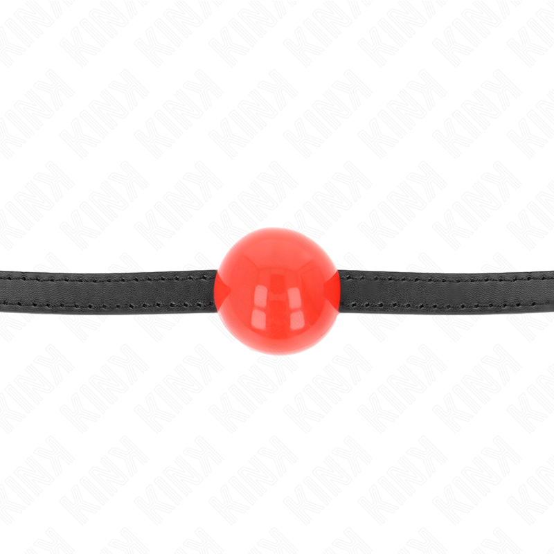 KINK - 4 CM SOLID SINGLE BALL GAG RED 65 x 1.5 CM