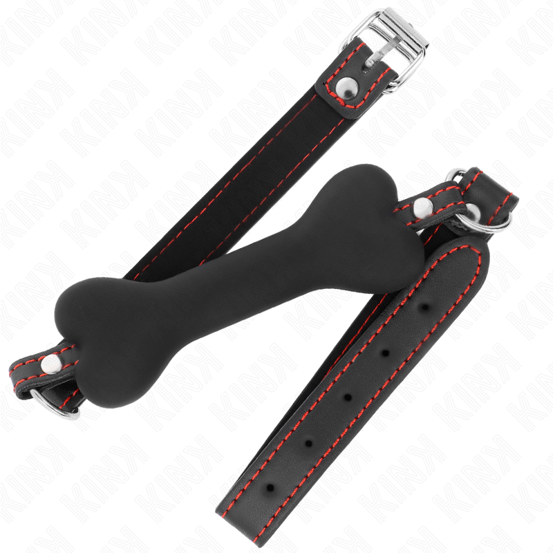 KINK - BONE GAG 12 CM BLACK 63 x 2 CM