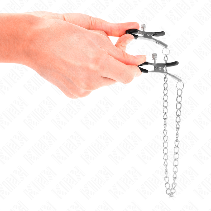 KINK - NIPPLE CLAMPS WITH THIN CHAIN 30 CM