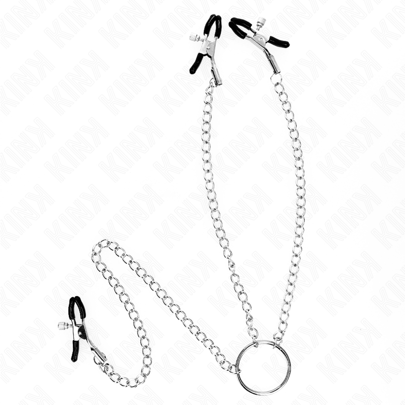 KINK - NIPPLE AND CLITORIS CLAMPS WITH CHAIN 30 CM MODEL 2