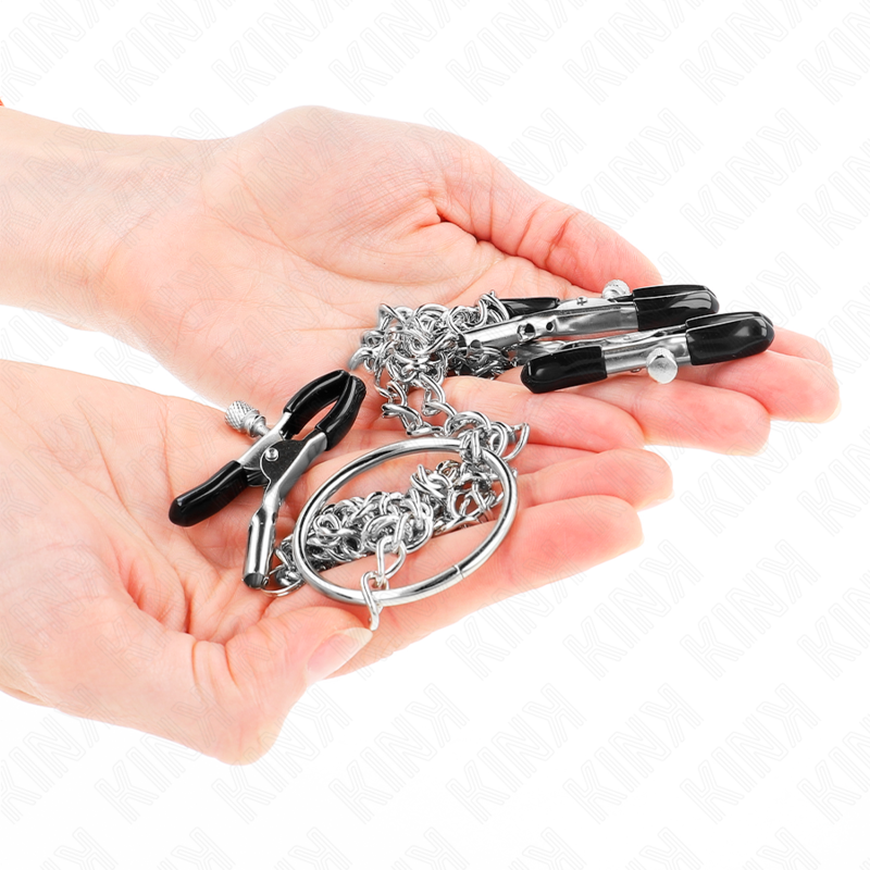 KINK - NIPPLE AND CLITORIS CLAMPS WITH CHAIN 30 CM MODEL 2