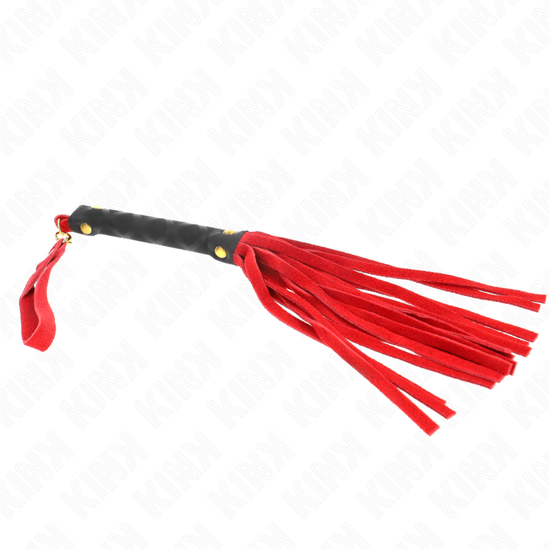 KINK - 30 CM RED SUEDE LEATHER MINI WHIP