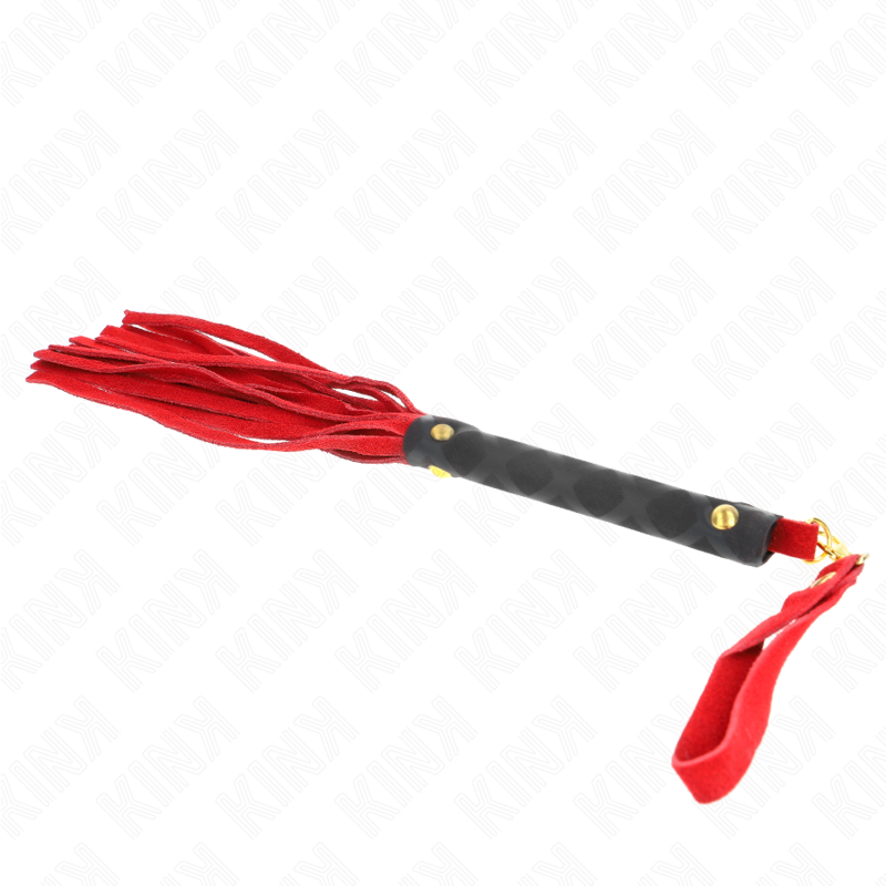 KINK - 30 CM RED SUEDE LEATHER MINI WHIP