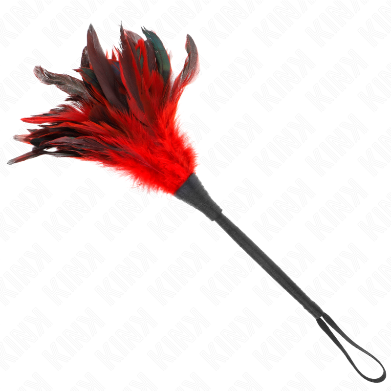 KINK - RED MAID'S HORN TICKLE CHICKEN FEATHERS 36 CM