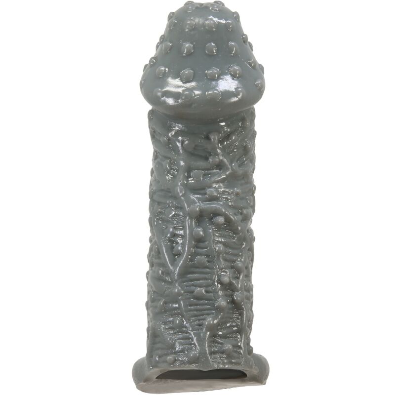 PRETTY LOVE - REALISTIC PENIS ENLARGING AND DELAY SLEEVE MODEL 2 GREY