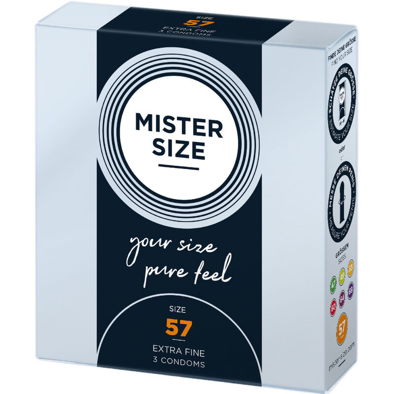 MISTER SIZE - CONDOMS SIZE L 57 MM (3 UNITS)