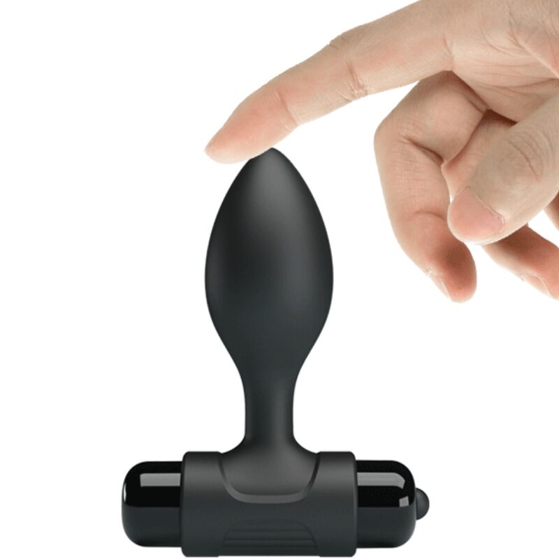 PRETTY LOVE - VIBRATING BUTT PLUG ANAL 10 VIBRATIONS BLACK