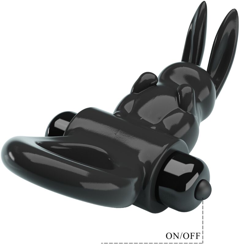 PRETTY LOVE - EXCITING RING RABBIT VIBRATING RING 10 VIBRATIONS BLACK