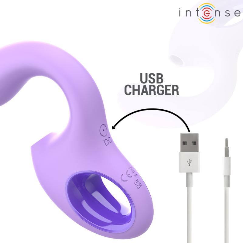 INTENSE - BAXTER VIBRADOR & ESTIMULADOR VIOLETA CONTROL REMOTO