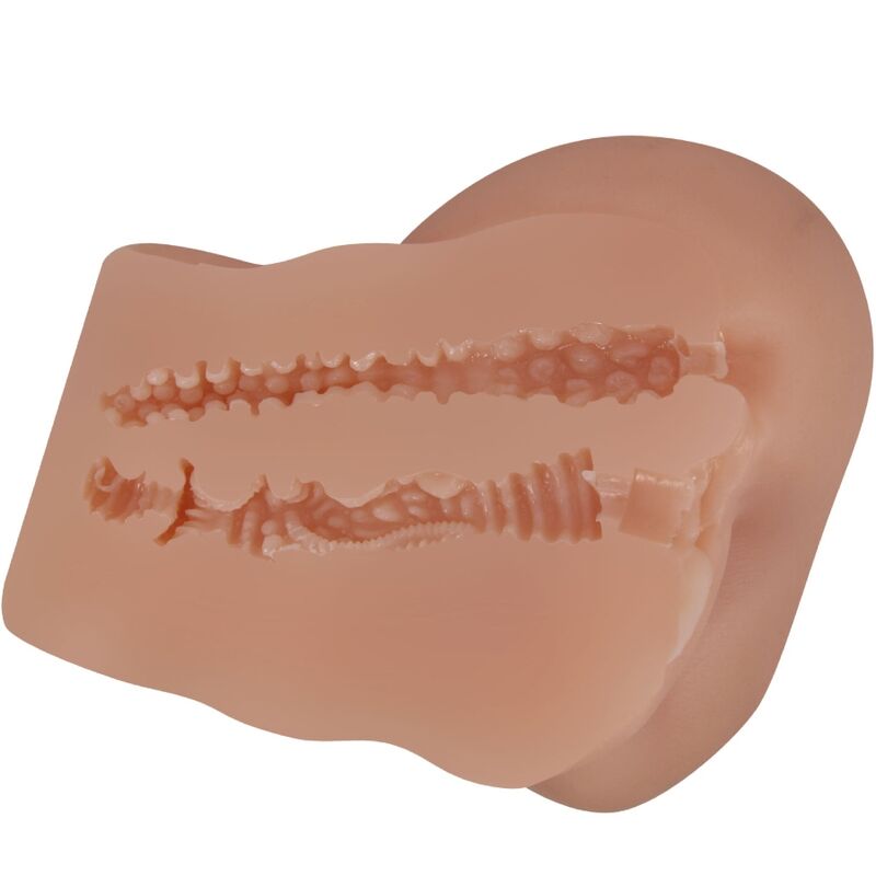 CRAZY BULL - HAILEY BACK VIBRATOR WITH REALISTIC VAGINA AND ANUS MULATTO REMOTE CONTROL
