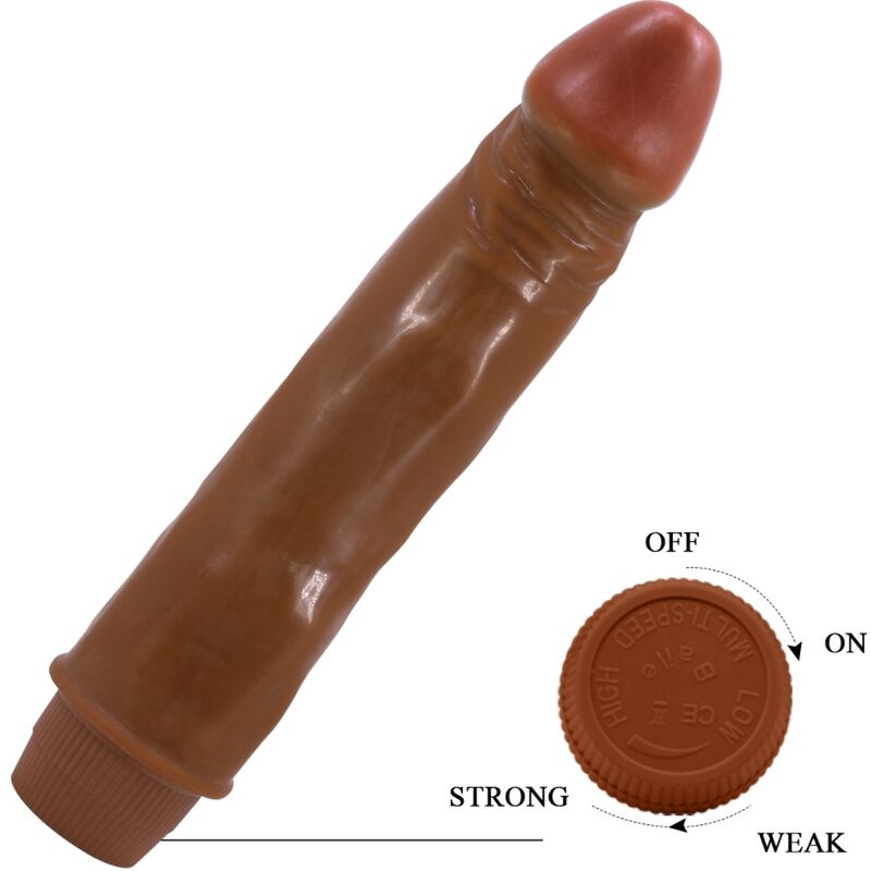 DANCE - DWARF REALISTIC VIBRATOR 21 CM MULATO